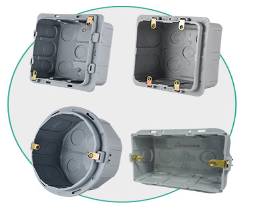 Cajas plásticas especiales para instalaciones en cemento o drywall